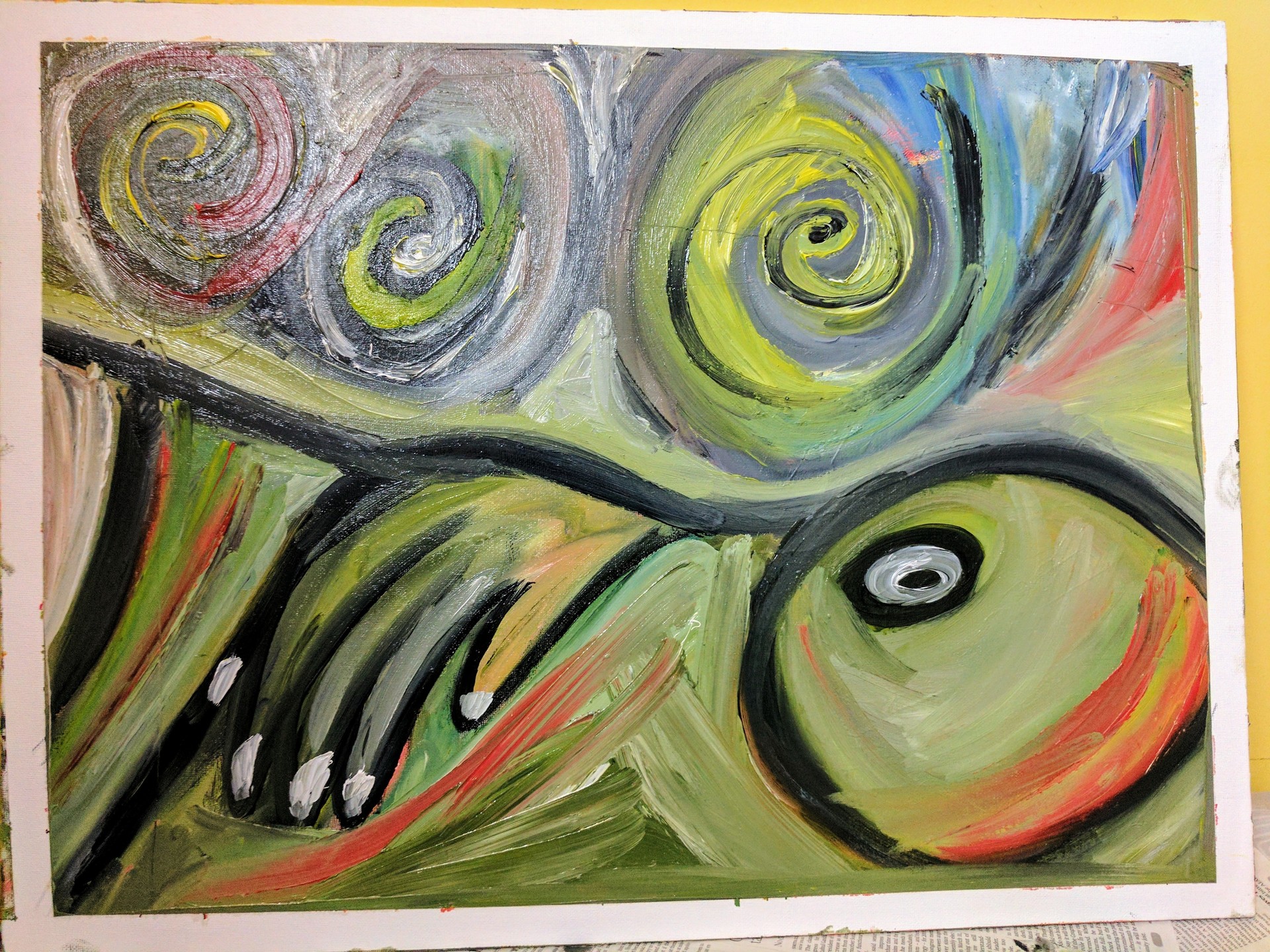 1920x1440 Kunaal Nike - Finger Touching Finger Painting