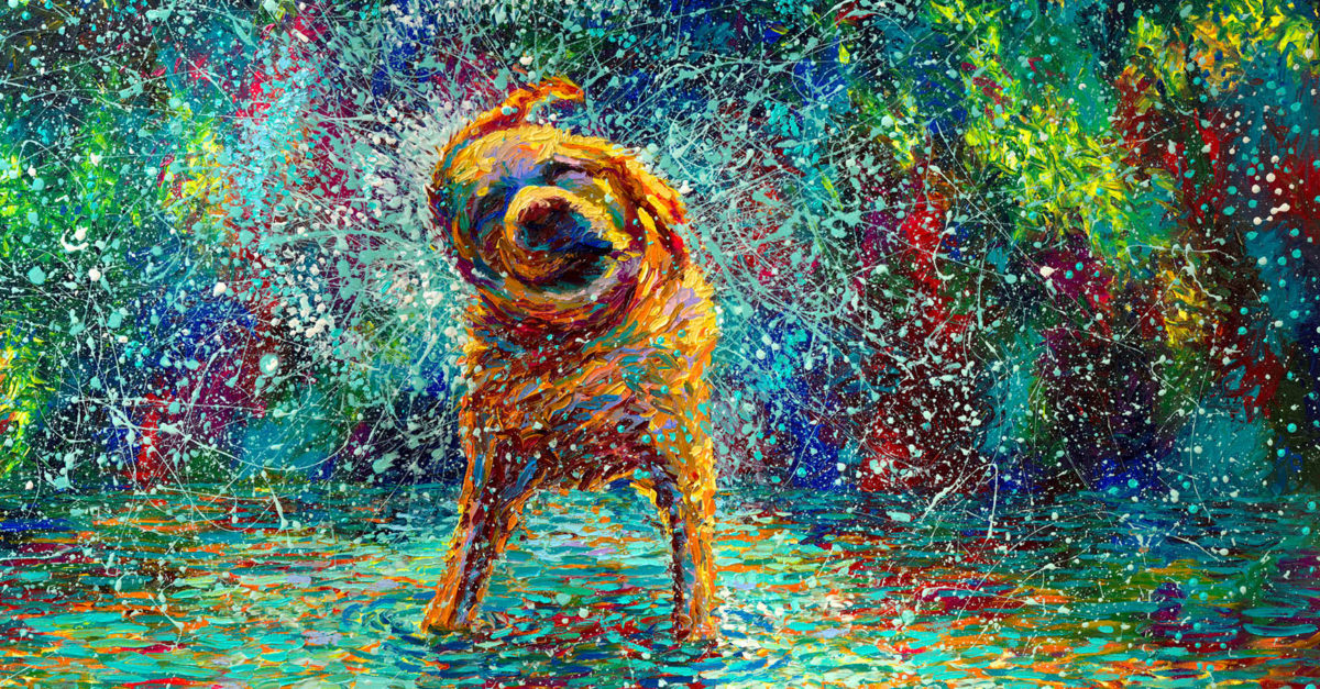 1200x627 The Midas Touch Iris Scott's Finger Paintings - Finger Touching Finger Painting