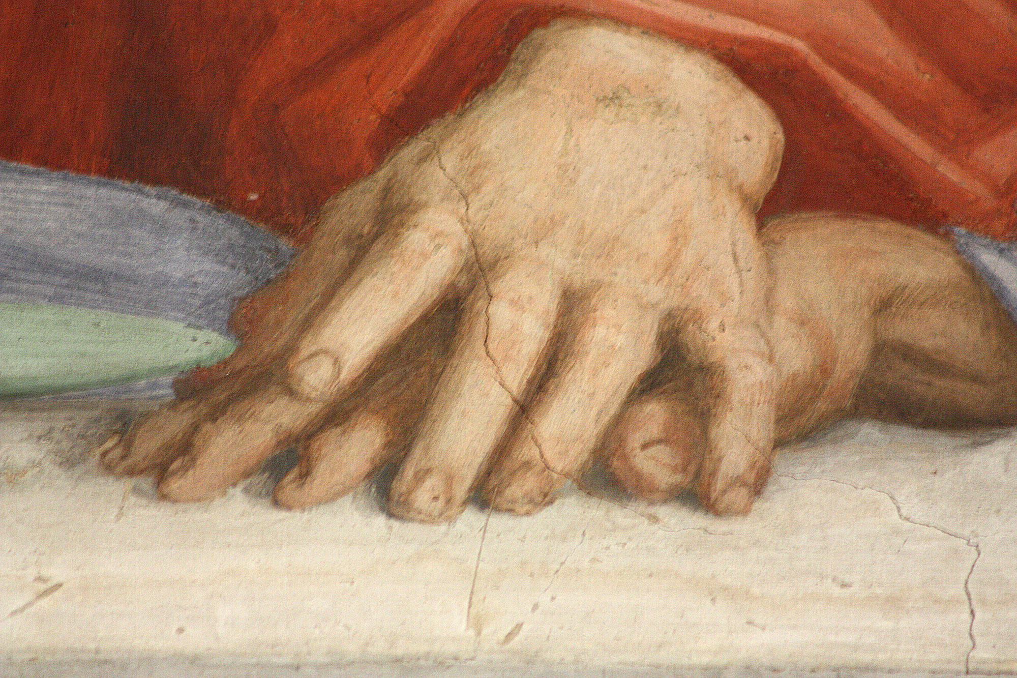 2000x1333 Last Supper Of San Salvi By Andrea Del Sarto, Magnificent Last - Fingers Touching Painting