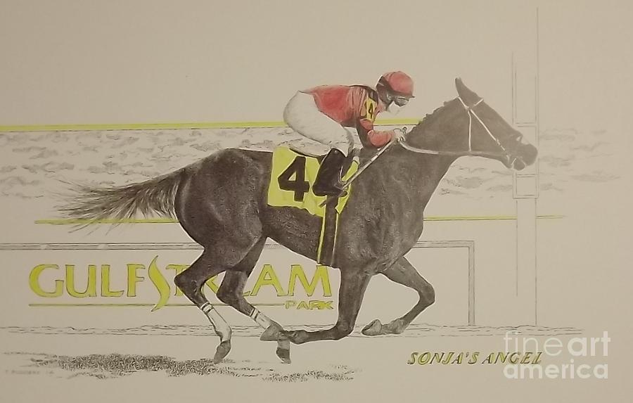 900x573 Finish Line Painting By Tony Ruggiero - Finish Line Painting