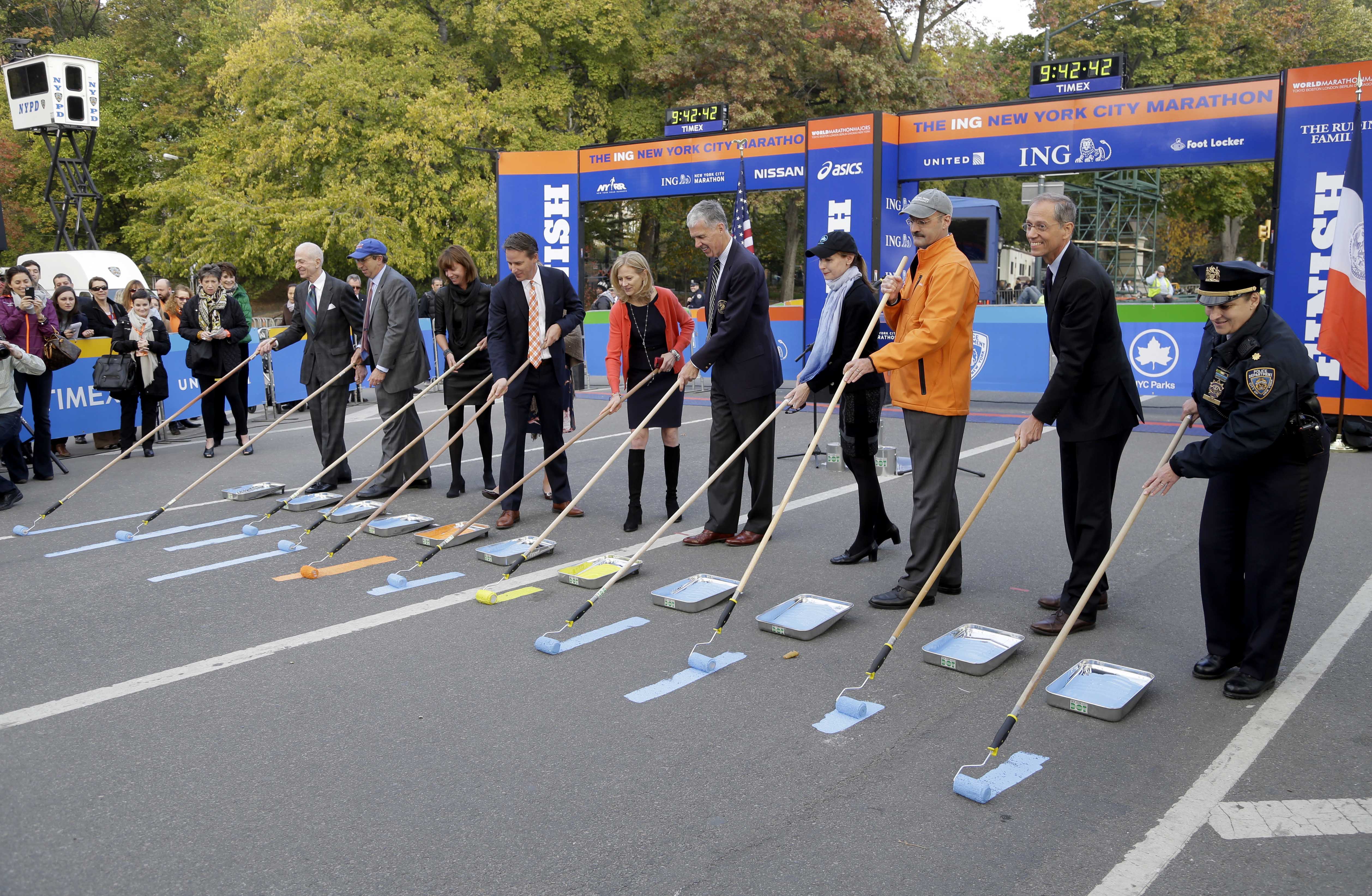 5032x3284 Nyc Marathon Finish Line Marks Boston Tragedy Boston Marathon - Finish Line Painting