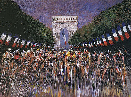 540x400 The Finish Line Painting By Guiy Buffet - Finish Line Painting