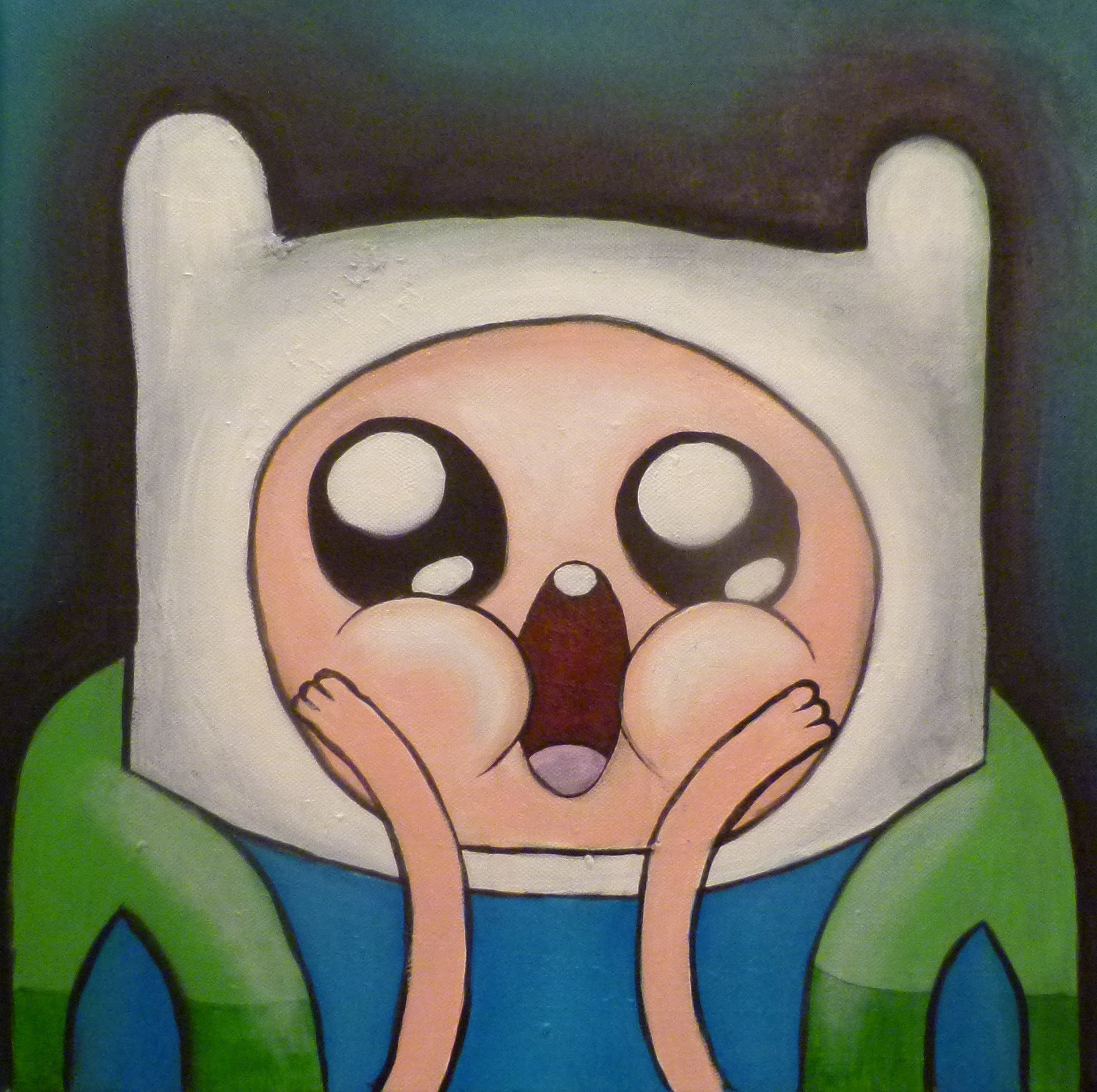 2247x2236 Finn The Human Painting (Adventure Time) - Finn Painting