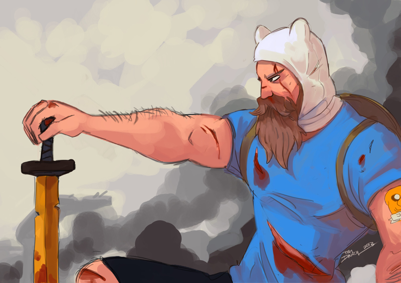 800x566 Future Finn By Tohdraws - Finn Painting