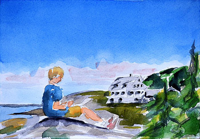 700x486 The Art Of Bruce Finn Painting Jamie - Finn Painting