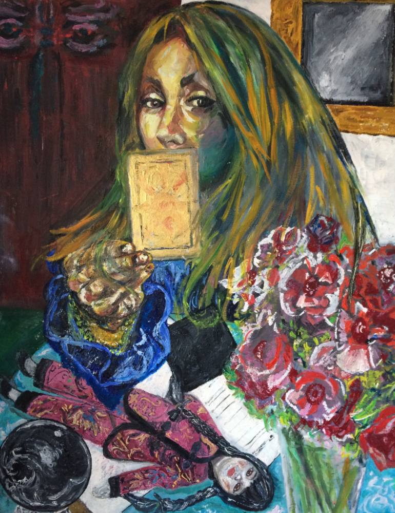 770x999 Saatchi Art The Psychic Painting By Fiona Carruth - Fiona Painting