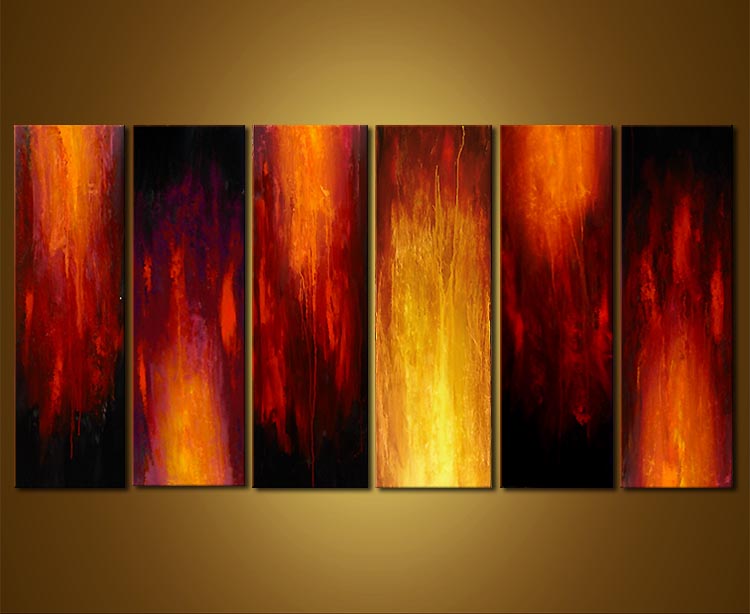 750x614 Painting - Fire Art Painting