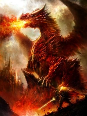 300x400 Fantasy Dragon Art Balrog, Meet Your Match. Inspiration - Fire Dragon Painting