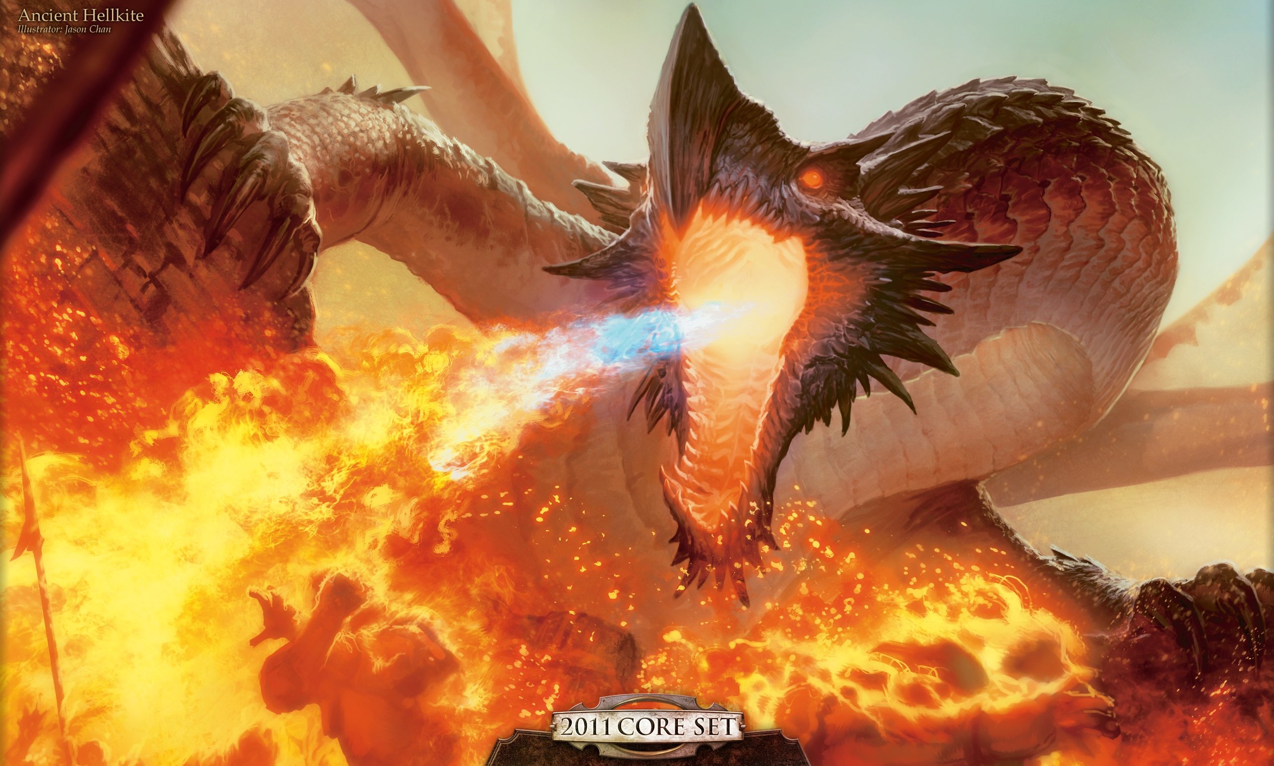 2560x1540 Fire Dragon Painting - Fire Dragon Painting