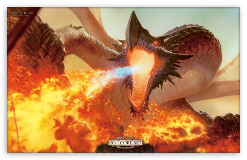 510x330 Fire Dragon Painting 4k Hd Desktop Wallpaper - Fire Dragon Painting