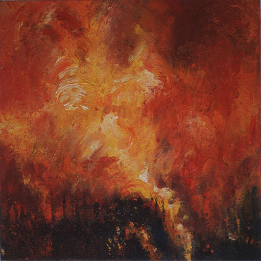 533x533 Forest Fire Paintings By Jennifer Walton - Fire Painting