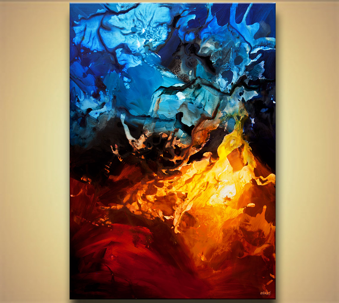 1140x1020 Painting - Fire Painting