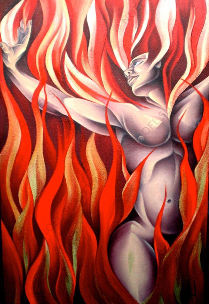 689x1000 Fire - Fire Painting