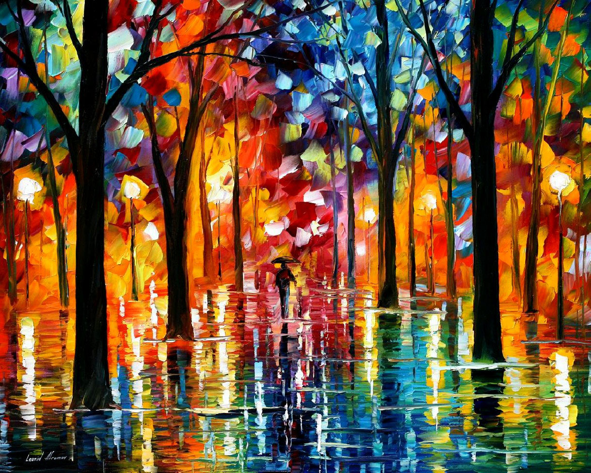 1219x976 Leonid Afremov, Oil On Canvas, Palette Knife, Buy Original - Fire Painting Artist