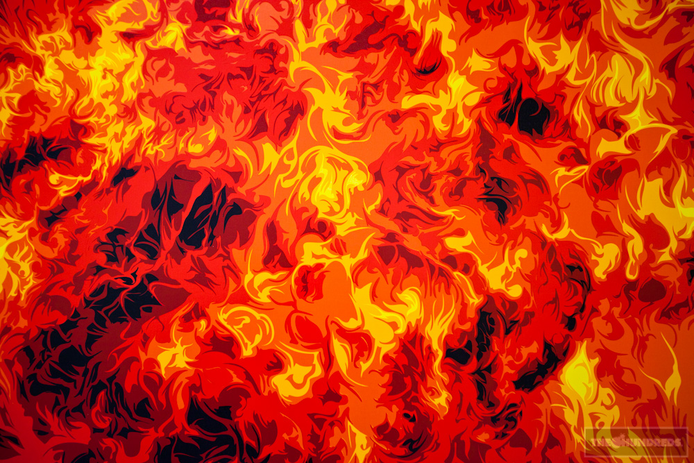 1000x667 Man On Fire. - Fire Painting Artist