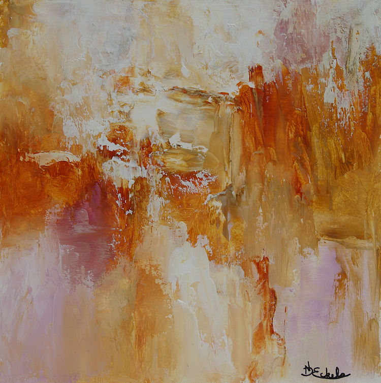 750x754 No Day Without Art By Nancy Eckels Fire And Snow By California - Fire Painting Artist