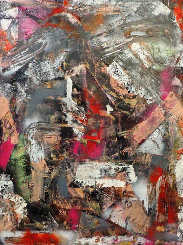 770x1028 Saatchi Art Brush Fire Painting By Matthew Dibble - Fire Painting Artist