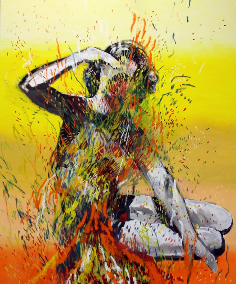 770x923 Saatchi Art Fire Painting By Hanna Ilczyszyn - Fire Painting Artist