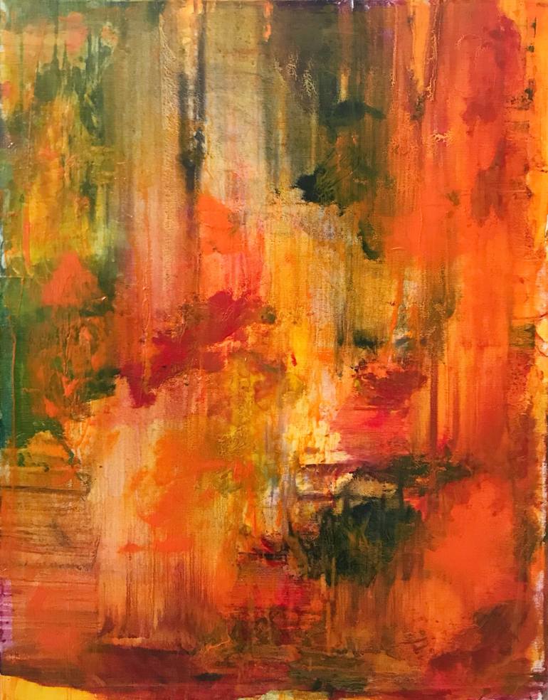 770x984 Saatchi Art Fire With Fire Painting By Sarah Millerton - Fire Painting Artist