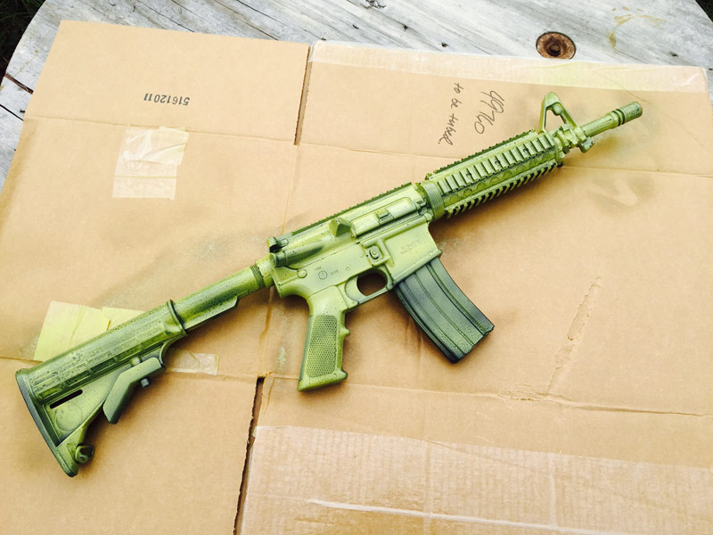 800x600 How To Diy Camo Paint Your Rifle - Firearm Painting