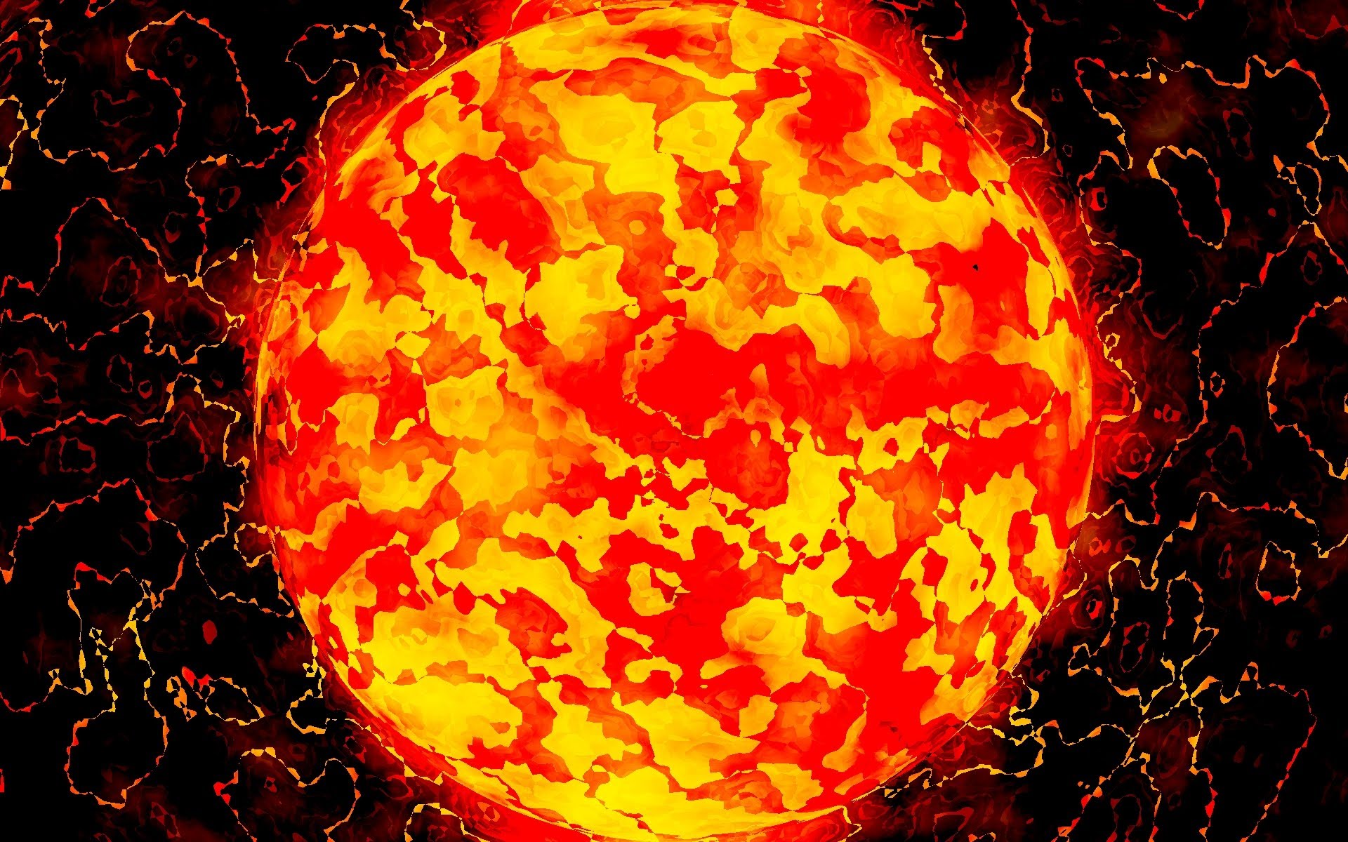 1920x1200 How To Make A Sunfireball - Fireball Painting