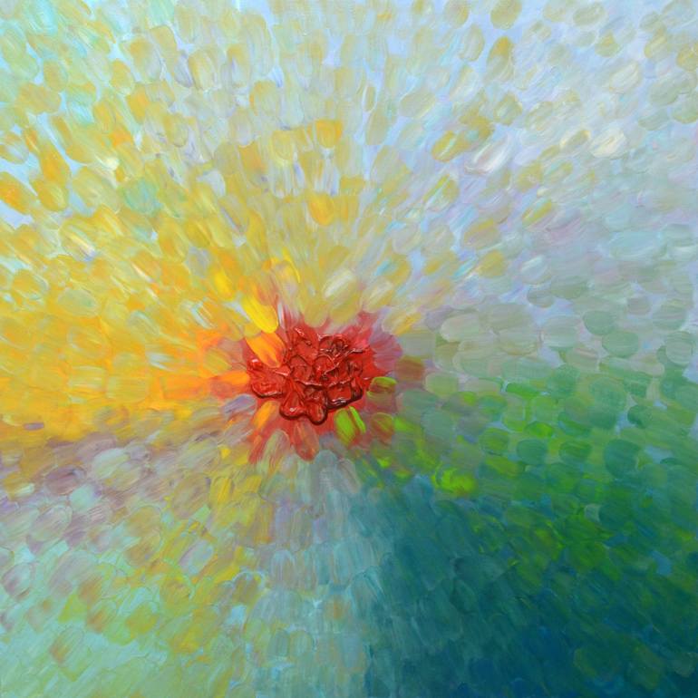 770x770 Saatchi Art Fireball Painting By Sara Gardner - Fireball Painting