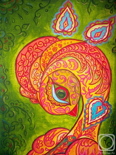 487x650 Painting Firebird (The Buy On Artnow.ru - Firebird Painting