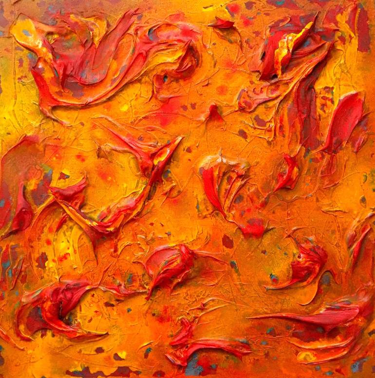 770x776 Saatchi Art Firebird Painting By Oksana Prokopenko - Firebird Painting