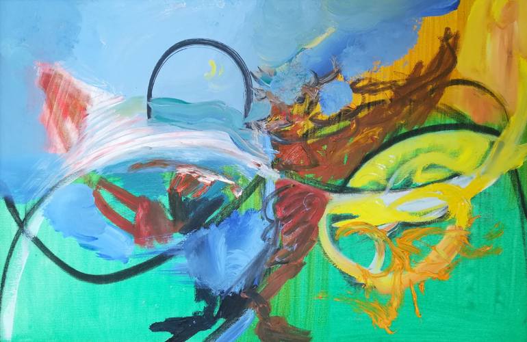 770x500 Saatchi Art Water And Firebird Painting By Sabina - Firebird Painting