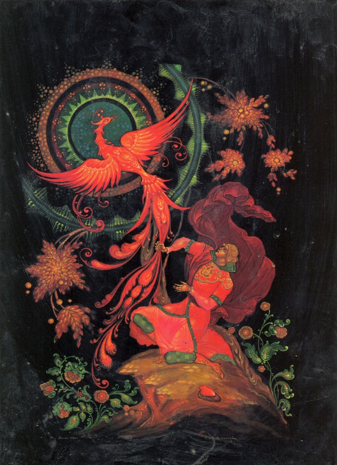 696x959 Soviet Art, Ussr Culture - Firebird Painting