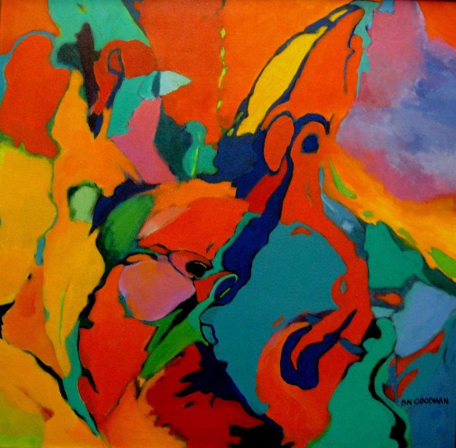 900x884 The Firebird Painting By Bernard Goodman - Firebird Painting