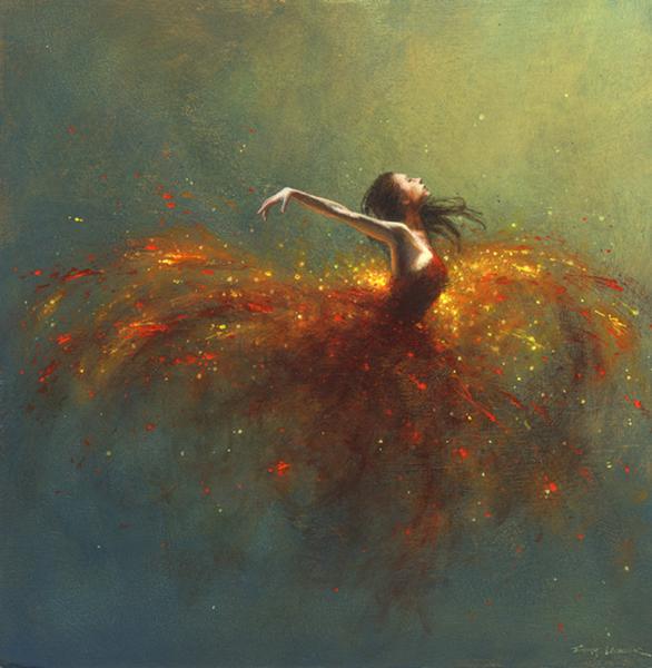 586x600 Firefly' - Firefly Painting