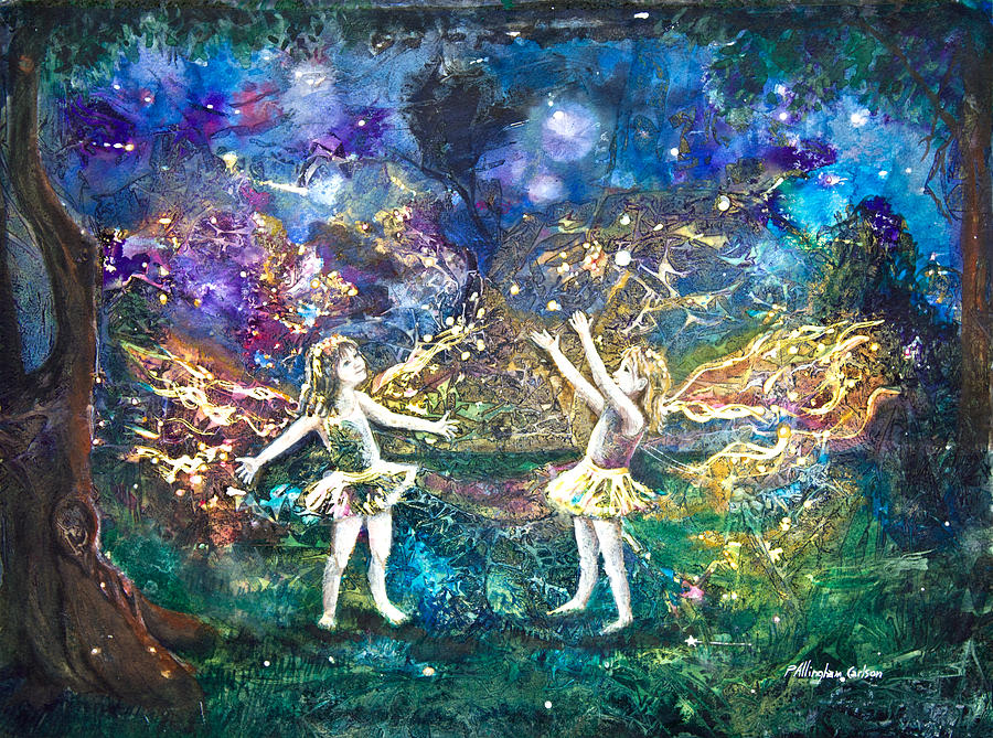 900x669 Firefly Frolic Painting By Patricia Allingham Carlson - Firefly Painting