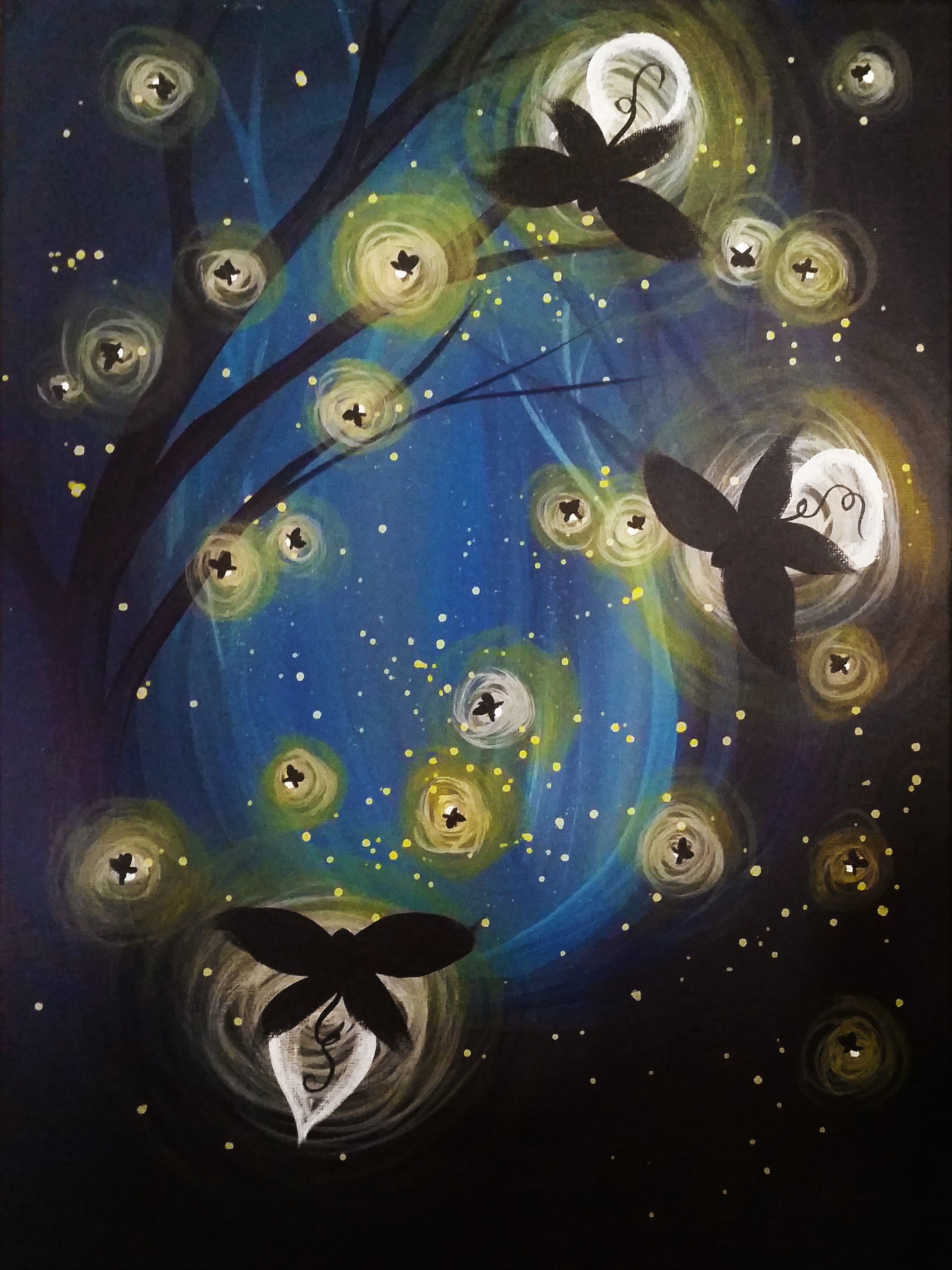 2369x3160 Be The Light Step By Step Acrylic Painting On Canvas For Beginners - Firefly Painting