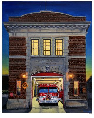 320x400 Fire House 10 - Firehouse Painting