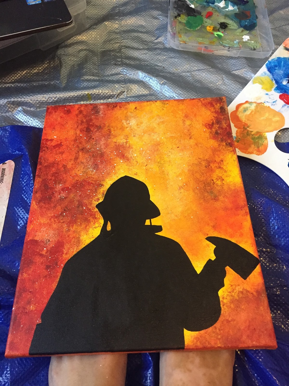 1200x1600 Cookies And Creations July 2016 - Fireman Painting