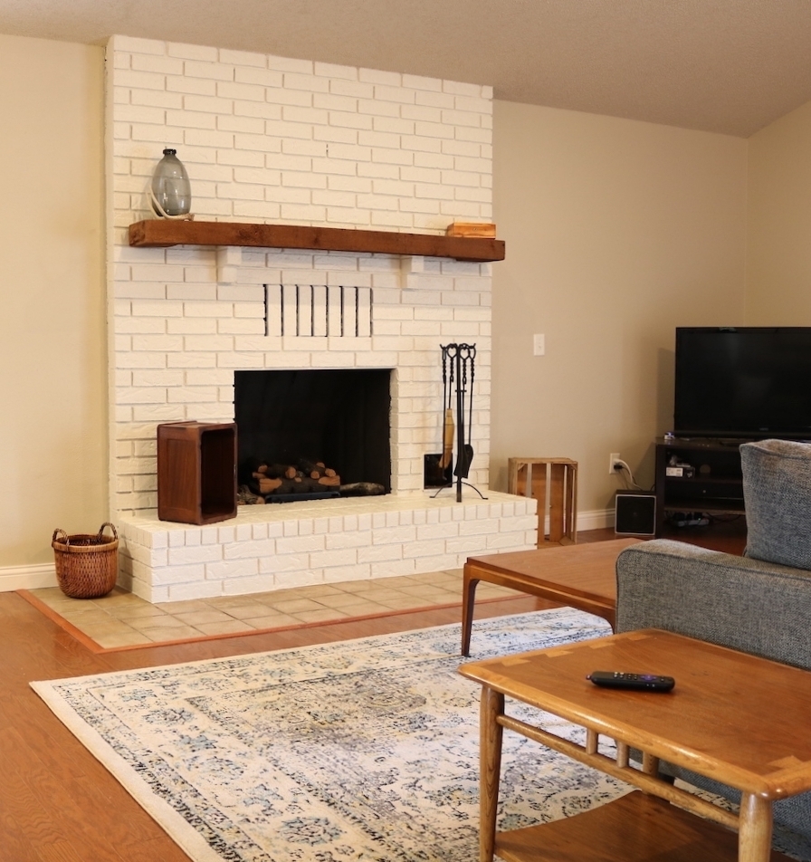 896x952 Painting A Brick Fireplace . Beckwith's Treasures - Fireplace Painting