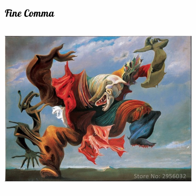 640x640 The Fireside Angel (The Triumph Of Surrealism) L'Ange Du Foyer By - Fireside Painting