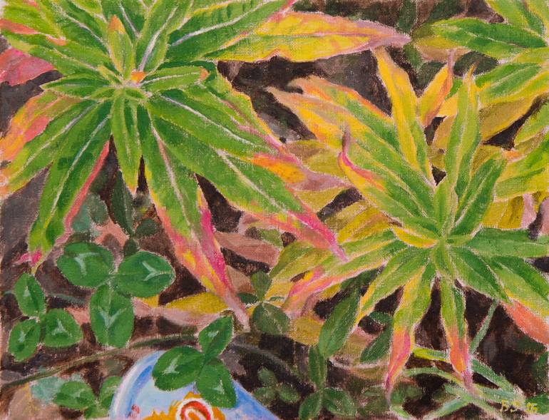 770x589 Saatchi Art With An Eye Toward The Ground, Zingo And Fireweed - Fireweed Painting