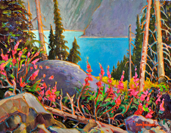 572x444 Art Zone @ Sun Peaks - Fireweed Painting