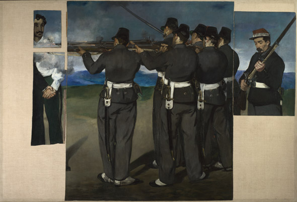 590x402 In The Line Of Fire Manet'S - Firing Squad Painting