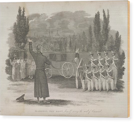 536x490 Marshal Ney Executed By Firing Squad Photograph By British Library - Firing Squad Painting