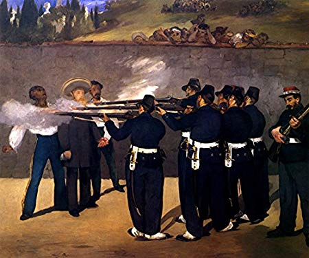 450x375 The Execution Of Emperor Maximilian Mexico Firing Squad 1867 - Firing Squad Painting