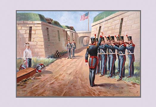 524x360 Buyenlarge U.s. Navy Firing Squad By Werner Painting Print - Firing Squad Painting