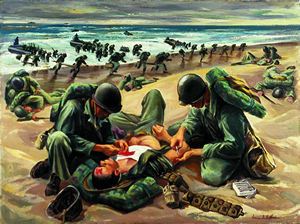 300x224 They Drew Fire - First Aid Painting