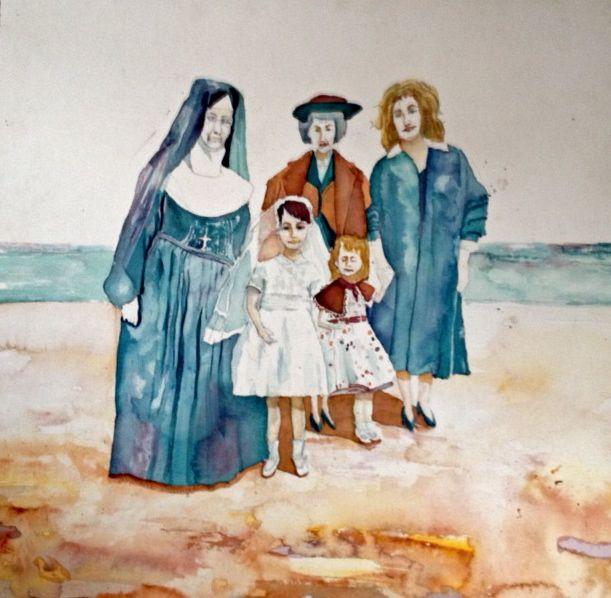 611x598 First Communion Self Portrait - First Communion Painting