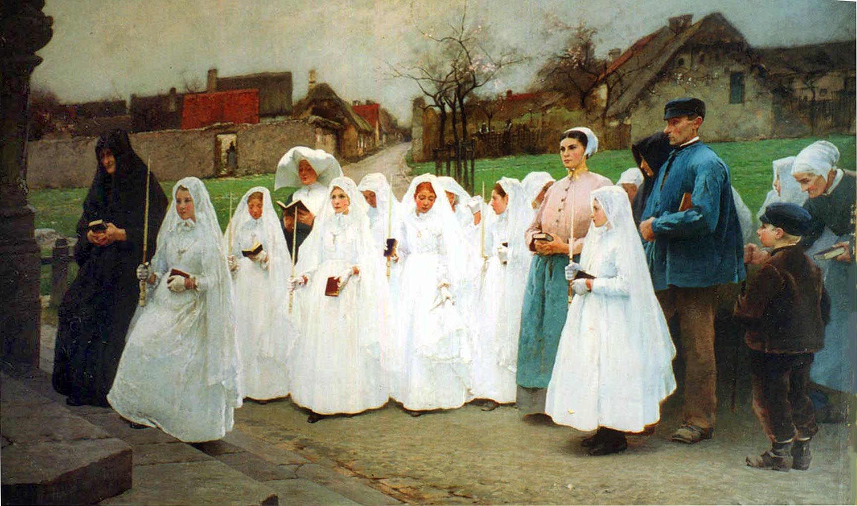 1730x1021 Daughters Of Charity Of St Vincent De Paul St. Louise De - First Communion Painting