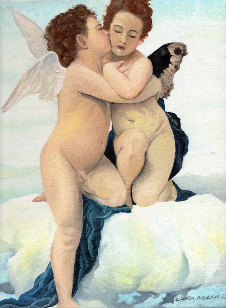 766x1043 First Kiss - First Kiss Painting