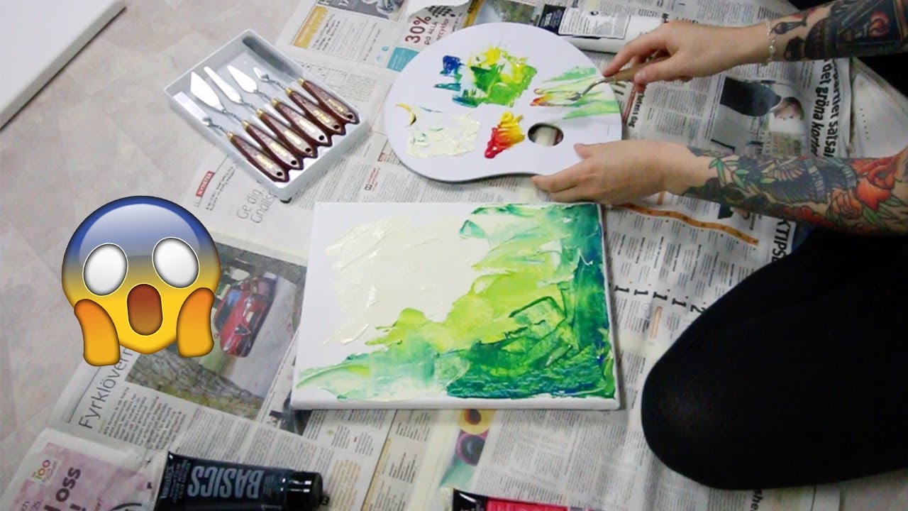 1280x720 I Try Abstract Painting For The First Time - First Painting