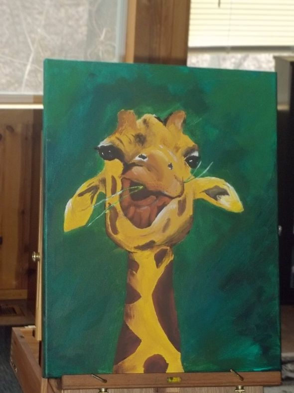 590x787 My First Original Painting For Our House ) - First Painting